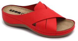  Leon Comfortstep 932 piros női bőr papucs 35-42