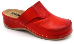  Leon Comfortstep 2019 piros női bőr papucs kivehető talpbetéttel 36-38, 40, 41