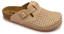  Leon Comfortstep 4250 bézs bőr klumpa 36-41-Birkenstockhoz hasonlatos talppal