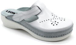  Leon Comfortstep PU 156 fehér női bőr papucs 36-41