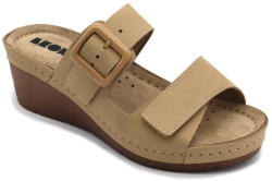  Leon Comfortstep 1110 bézs női bőr papucs 36-41