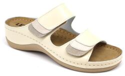  Leon Comfortstep 904 bézs női bőr papucs 35-42