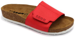  Leon Comfortstep 4022 piros női bőr papucs 35-41 -Birkenstockhoz hasonlatos talppal
