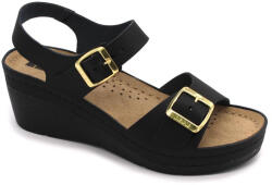  Leon Comfortstep 1130 női fekete szandál 36-41