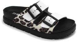  Leon Comfortstep 6024 fehér női bőr papucs 36-41 - anatómiai talppal