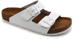  Leon Comfortstep 4703 fehér férfi bőr papucs 42-49 -Birkenstockhoz hasonlatos talppal