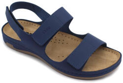  Leon Comfortstep 966 női bőr kék szandál 37