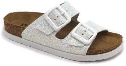  Leon Comfortstep 7011 fehér női bőr papucs 36-41 -Birkenstockhoz hasonlatos talppal