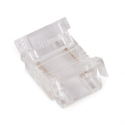 AVIDE C-LED Szalag 12-24V csatlakozó, forr. mentes, fehér-2eres, 10mm (10 db-os csom. ) (ALSA-BC-2P-COBSMD-10MM-10)