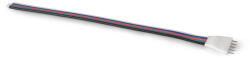 AVIDE LED Szalag 12-24V apa csatlakozó, RGB+W-5 eres, 12mm/150mm (10 db-os csom. ) (ABLS12VRGBW-5PIN-WIRE-CON-M-10)