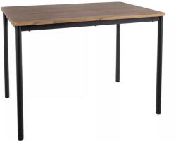 SIGNAL MEBLE Selles étkezőasztal, artisan tölgy / fekete