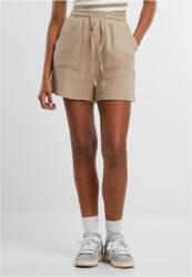 Urban Classics Ladies Musselin Shorts chalkdust