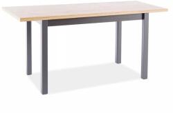 SIGNAL MEBLE Adam II étkezőasztal 100 x 60 cm, artisan tölgy / fekete