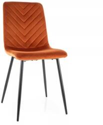 SIGNAL MEBLE Freville Velvet étkezőszék, narancs