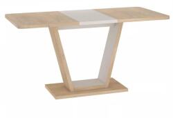 SIGNAL MEBLE Levin étkezőasztal, cremona tölgy / krém