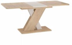 SIGNAL MEBLE Exel étkezőasztal, cremona tölgy / krém