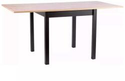 SIGNAL MEBLE Flip étkezőasztal 80 x 60 cm, artisan tölgy / fekete