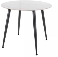 SIGNAL MEBLE Rion étkezőasztal - 90 cm átmérő, márvány / fekete