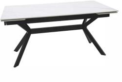 SIGNAL MEBLE Lumiere étkezőasztal 160 x 90 cm, fehér / fekete