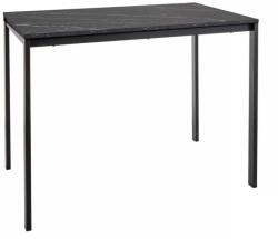 SIGNAL MEBLE Novales étkezőasztal, fekete márvány / fekete