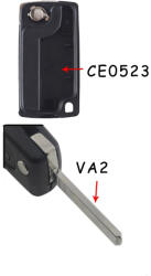  Citroen bicskakulcs 3gombos világításkapcsolós (008)