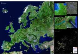 Stiefel Könyökalátét, kétoldalas, STIEFEL "Európa űrtérkép (VTK13) - fiorex
