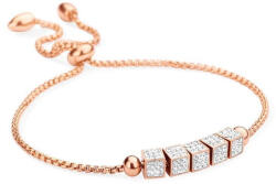  Victoria Rose gold színű fehér köves kocka karkötő (VBKACA79200) - oliviashop