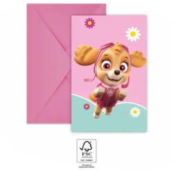  Mancs Őrjárat Skye and Everest party meghívó 6 db-os FSC (PNN94107)