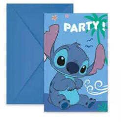  Disney Lilo és Stitch, A csillagkutya Angel party meghívó 6 db-os FSC (PNN96917) - oliviashop