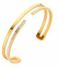  Victoria Arany színű fehér köves karkötő (VBNACA54857) - oliviashop