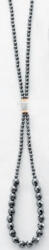  Victoria Fehér köves fekete gyöngyös nyaklánc (VBNACA54269)
