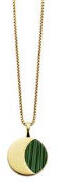  Victoria Arany színű zöld mintás nyaklánc (VBNACA70047) - oliviashop