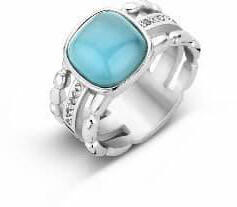  Victoria Ezüst színű kék köves gyűrű (VBNRZ11256)