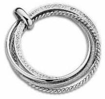  Victoria Ezüst színű fehér köves medál (VBNAP73700)