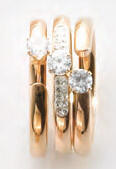  Victoria Rose gold színű fehér köves 3-as gyűrű szett (VBNCZ28256) - oliviashop