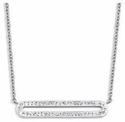  Victoria Ezüst színű fehér köves nyaklánc (VBNACA53345) - oliviashop