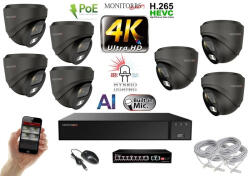 MS - AI Hybrid Light IP kamerarendszer 7 kamerával switchel 8 Mpix GD - 6482k7B
