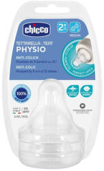  CHICCO Perfect 5/Well-Being fiziológiai közepes átfolyású cumisüveg cumi 2m+ 2 db (20323-00)