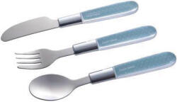 CANPOL BABIES Fém evőeszköz készlet 3 db kék (9-477_BLU)