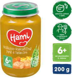  HAMI Borsó-kukoricapüré borjúhússal (200 g) hús-zöldségfőzelék (132935)