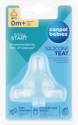  CANPOL BABIES Szilikon cseresznye széles cumi 1 db 0-MINI (21-719)