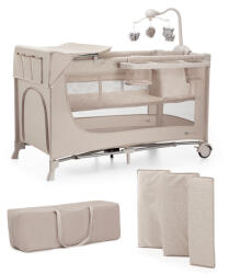 KinderKraft Utazóágy Joy 2 kiegészítőkkel Beige (KLJOY02BEG000AC)
