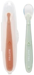  NATTOU Szilikon kanalak puha véggel és tokkal 2 db (876834)