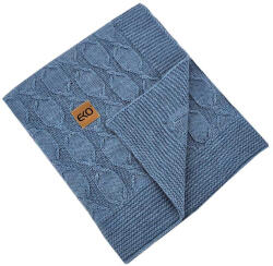  EKO Kötött takaró alpakából Kék 80x100cm (PLE-94-Blue)