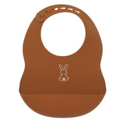  NATTOU Szilikon előke rögzítéssel terrakotta BPA mentes (877060)