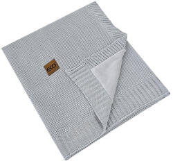 EKO Bambusz takaró szőrme béléssel Grey 100x80 cm (PLE-90-GREY)