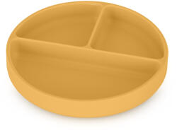  PETITE&MARS Szilikon osztott tányér, kerek Take&Match Intense Ochre 6m+ (715819)