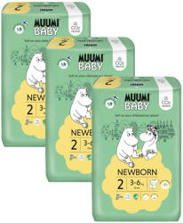 Muumi Baby 2 Newborn 3-6 kg (174 db), havi csomag eco pelenka (58715-3)