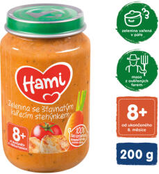  HAMI Burgonya paradicsommal és csirkével (200 g) - hús-zöldség alapú bébiétel (148904)