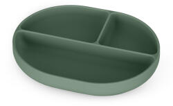  PETITE&MARS Szilikon osztott tányér, ovális Take&Match Misty Green 6m+ (717817)